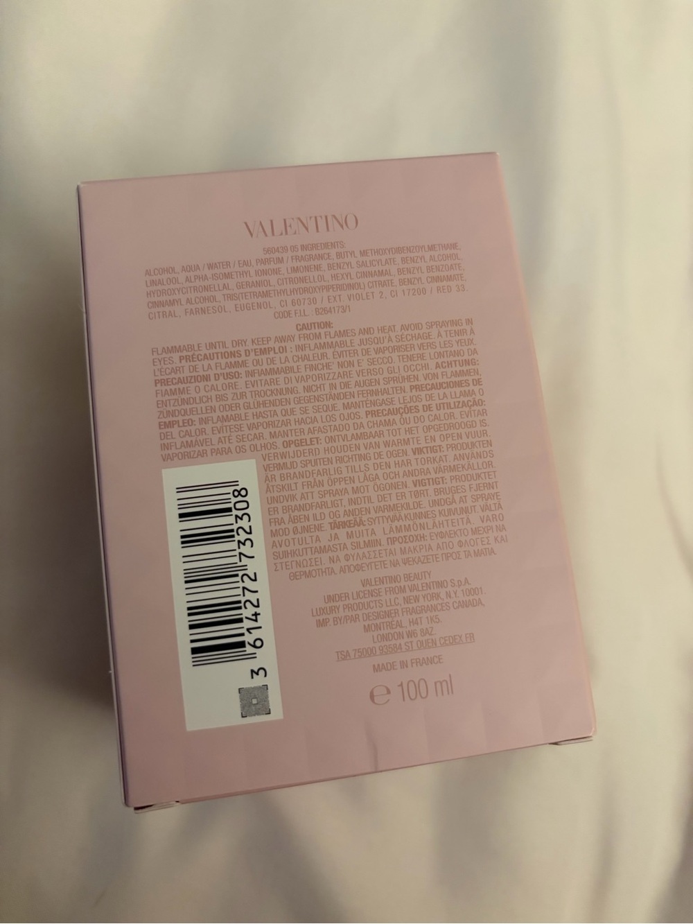 NIB Valentino Pink Box with Gold Logo - Picture 3 of 5